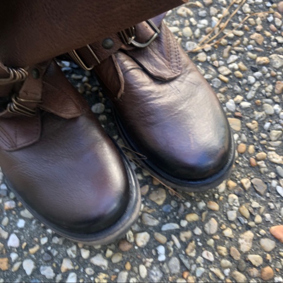 Steve Madden Bekket Harness biker motorcycle boots - Picture 4 of 7